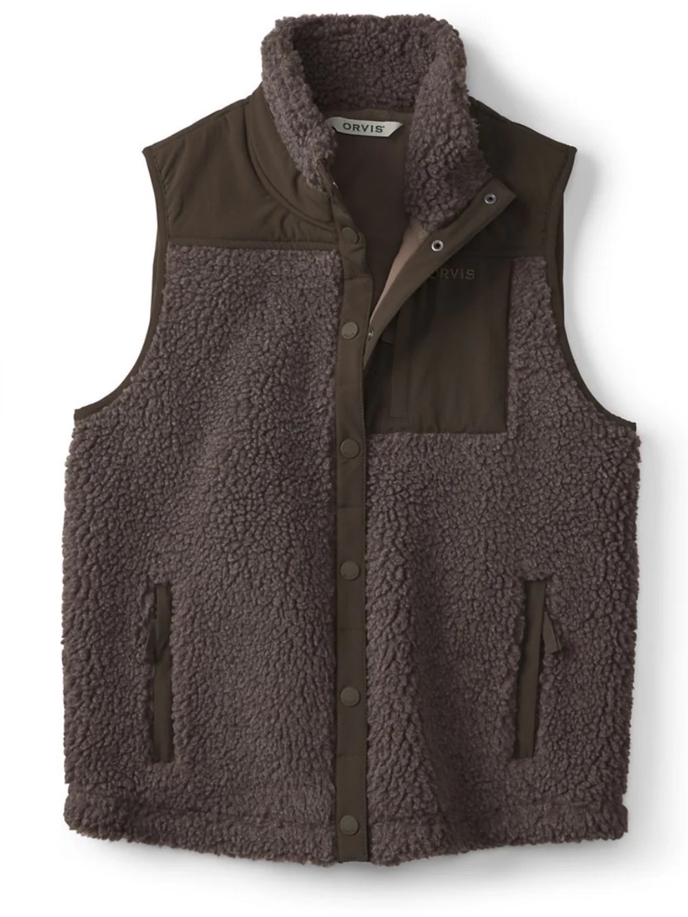 Orvis Mad River Snap Vest Raising Color Sherpa Fleece Women’s Style 3J3C Size S - Picture 1 of 11